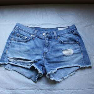 3/$30 Rag & Bone Cut Off Jean Shorts Size 25‎